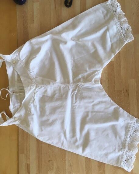 Pantalon coton a dentelle de l’époque Taille S