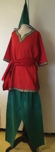 Costumes de petits Nain pantalon veste et chapeau pointu. Taille M -L