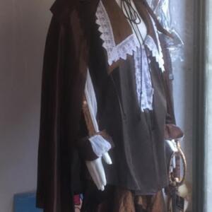 Pirate des caraïbes, pantalon, surbottes, veste cape chapeau Gr. XL