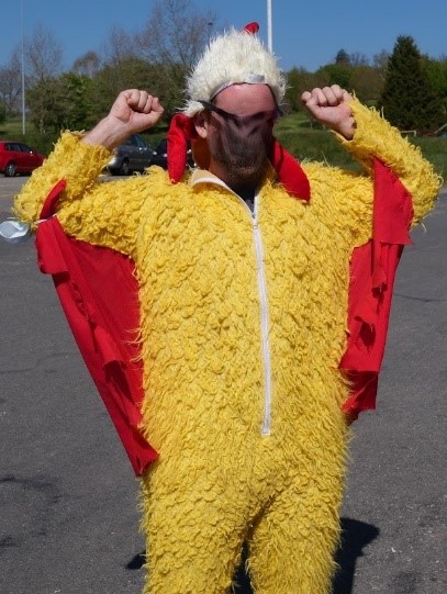 Costume poule 1 pce Gr. L