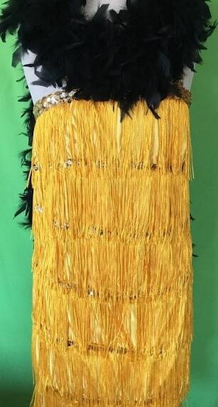 Robe charleston luxe sans boa  Gr.S