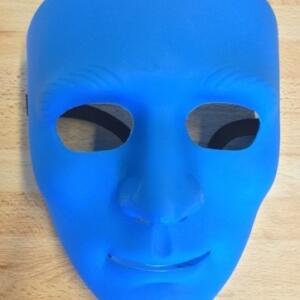 Demi masque dur bleu