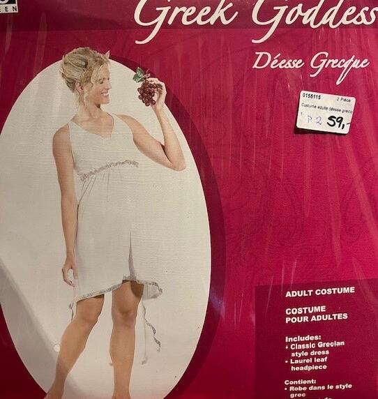 Déesse Grèce costume dame robe et laurier Taille TU