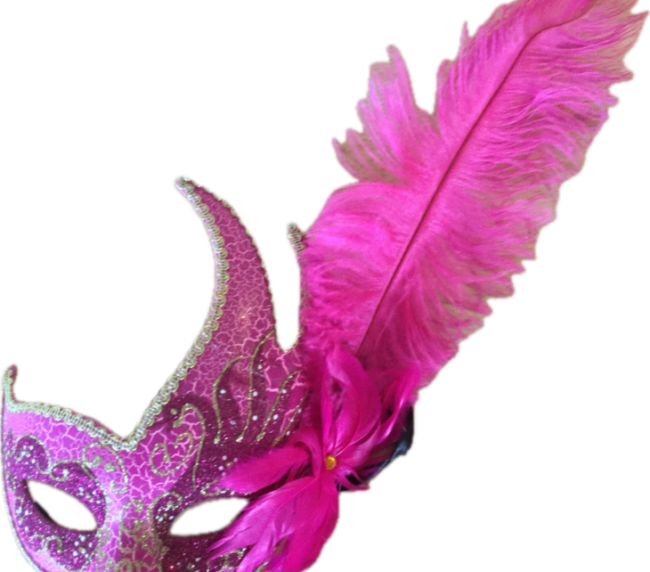 Masque Loup Rose