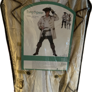 Pirate Homme Taille Veste, chemise, ceinture , surbottes M 52/54
