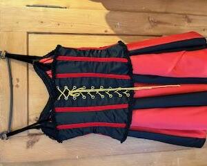 Création Cancan Girl Jupe bicolore bustier Gr. M