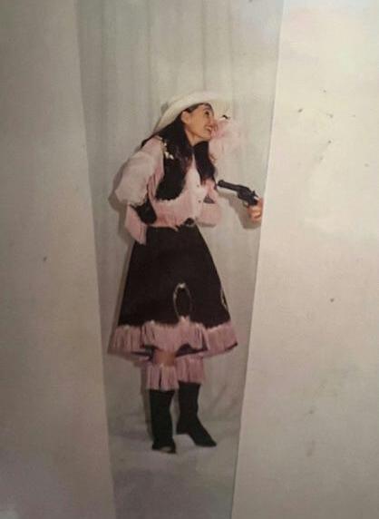 Western Girl Gr. 42 Jupe Chemise Rose gilet