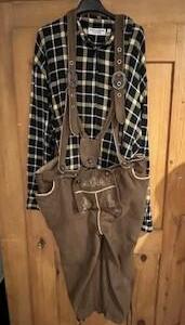 Tyrolien pantalon mi-long chemise Gr. XL