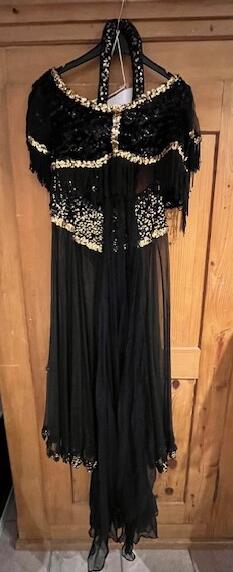 Danseuse d’harem jupe Bustier et coiffe voile Gr. 38
