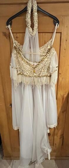 Danseuse d’Harem Bustier et jupe et coiffe voile