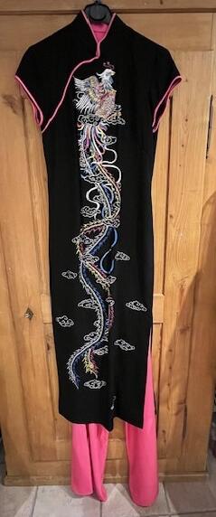 Vietnam Dani robe de mariage pantalon pink en soie Gr. 30-40