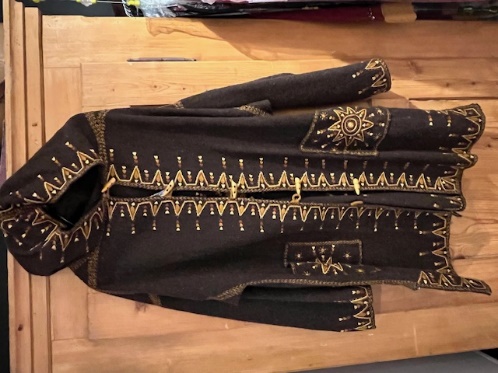 Burnous Algérie Habit paysan Kabyle brodé Gr. XL