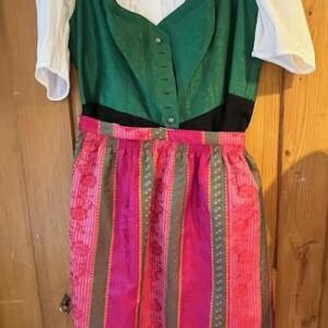Dirndl Gr. 46 Robe blouse tablier