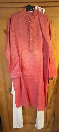 Maharadjah Casque et pantalon blanc Gr. L