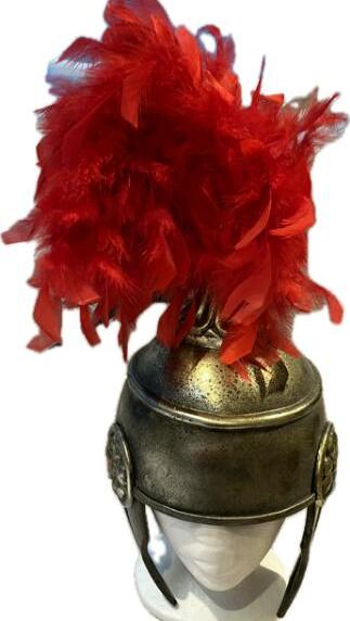 Casque romain plume