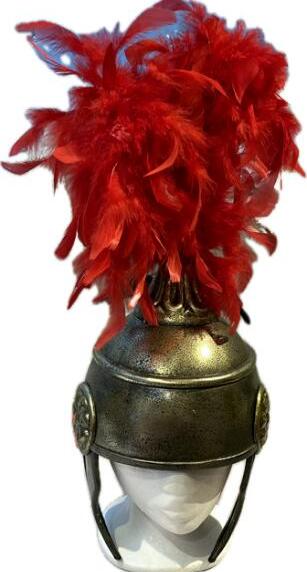 Casque romain plume