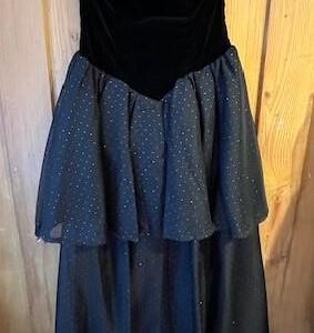 robe de bal 1950 Robe bustier en velours et tissu Gr. 40