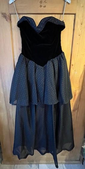 robe de bal 1950 Robe bustier en velours et tissu Gr. 40