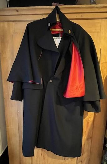 Jack Black Dead Vampire Manteau cape noir col montant Gr. L