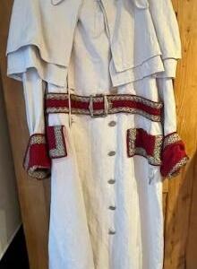 Cosaque Manteau avec beaucoup de détails Gr. L en coton doublé