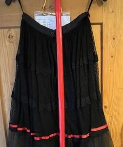 Jupe Sorcière sexy ceinture rouge GR38