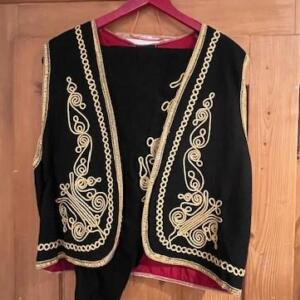 Turque Gilet pantalon et la toque Bordeau Gr. L
