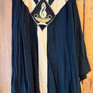 Curé Prêtre noir et beige TU