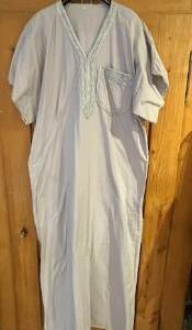 Djellaba grise en coton