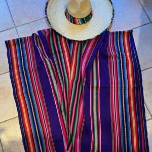 Gaby Création Poncho mexicain sans chapeau TU