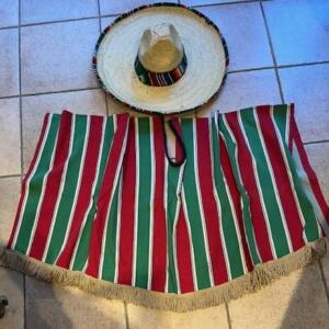 Création Poncho sud-américain sans chapeau TU