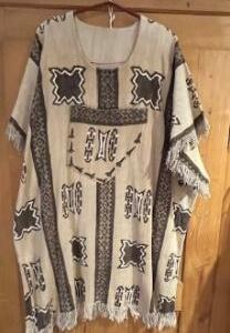 Bogolan Afric chasuble et chapeau Bogolan Gr. L