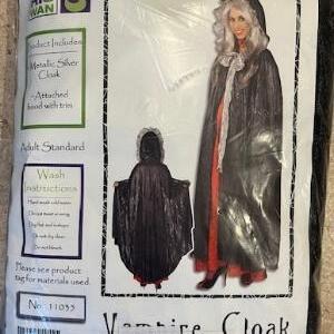 Femme Jolie Cape en jersey argenté grand capuchon