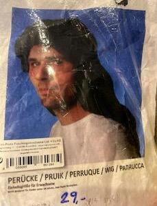 Perruque noir Mula