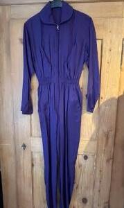 Overall de fête de soirées violet 1980 Gr. 38