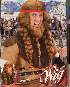 Perruque homme Guerriers