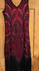 Flapper Robe Gr.S Rouge