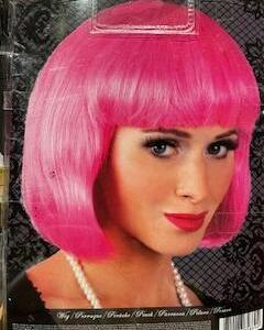 Perruque carrée pink