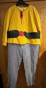 Obélix costume avec ceinture et cerceaux intégrés