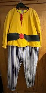 Obélix costume avec ceinture et cerceaux intégrés