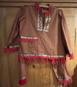 Indien pantalon veste la feutrine est un peu abimé