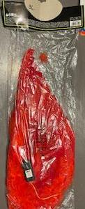 Ailes grandes en plumes rouge 50 cm