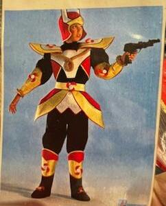 Cavalier de l'espace combinaison ceinture surbotte chapeau Gr. 12 ans