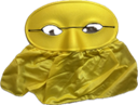 Loup jaune avec tissu