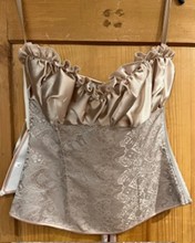 Bustier satin beige clair gr.40