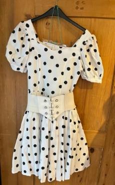 Robe 1950 petticoat ceinture large Gr. 36