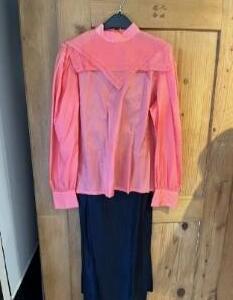 la dolce jupe en duchesse chemise rose Gr. 38