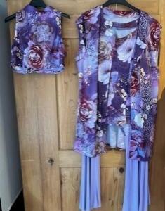 Création Agnetha ABBA 1970 pantalon bustier gilet Gr. 42 1 bustier gr. 46