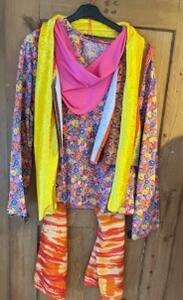 Love and peace pantalon jersey chemise en coton gilet et 1 Bandana peut varier la couleur