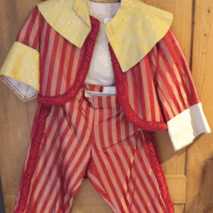 Moyen age Gr. 46 homme XVI siècle veste grand col courte et pantalon jusqu'au genoux