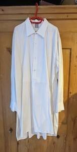 Chemise 1900 longue en mi-fil coton Gr. L